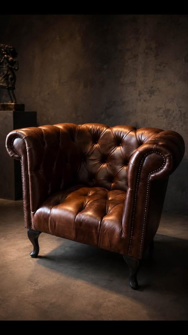 Tub leather chairs.