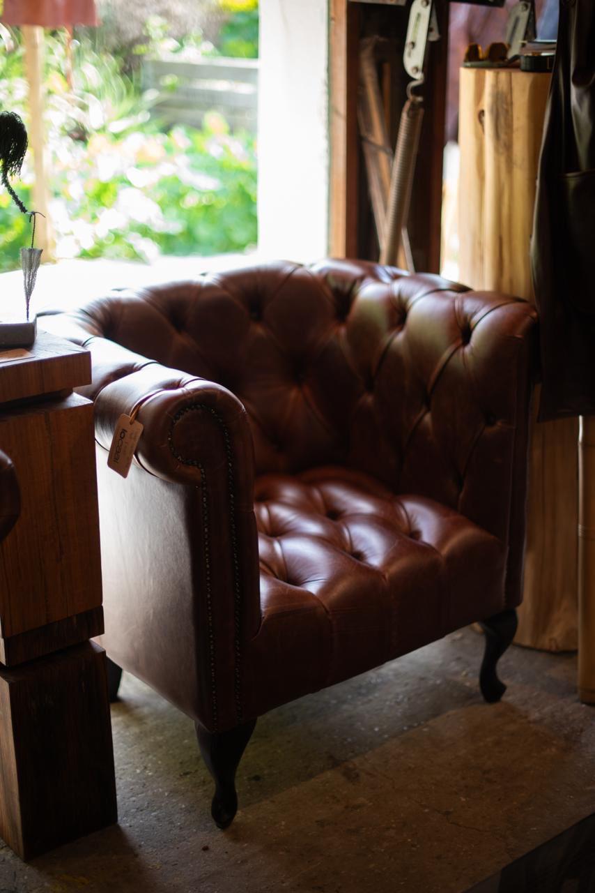 Tub leather chairs.