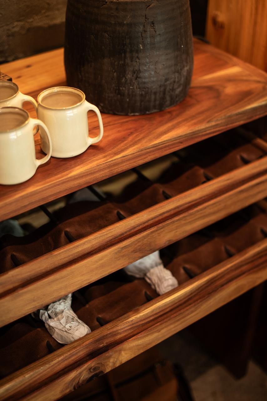 Blackwood wine rack. 1.8m x 900mm x 450mm