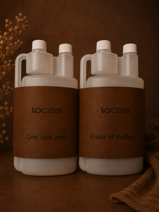 locaal Revet -100% Leather sleeve with bottle 1lt with