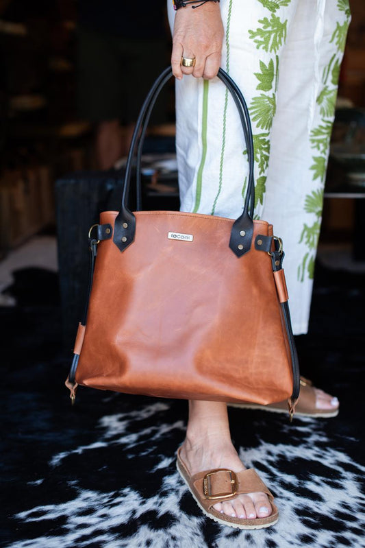 Big 100% full grain Leather Tote bag