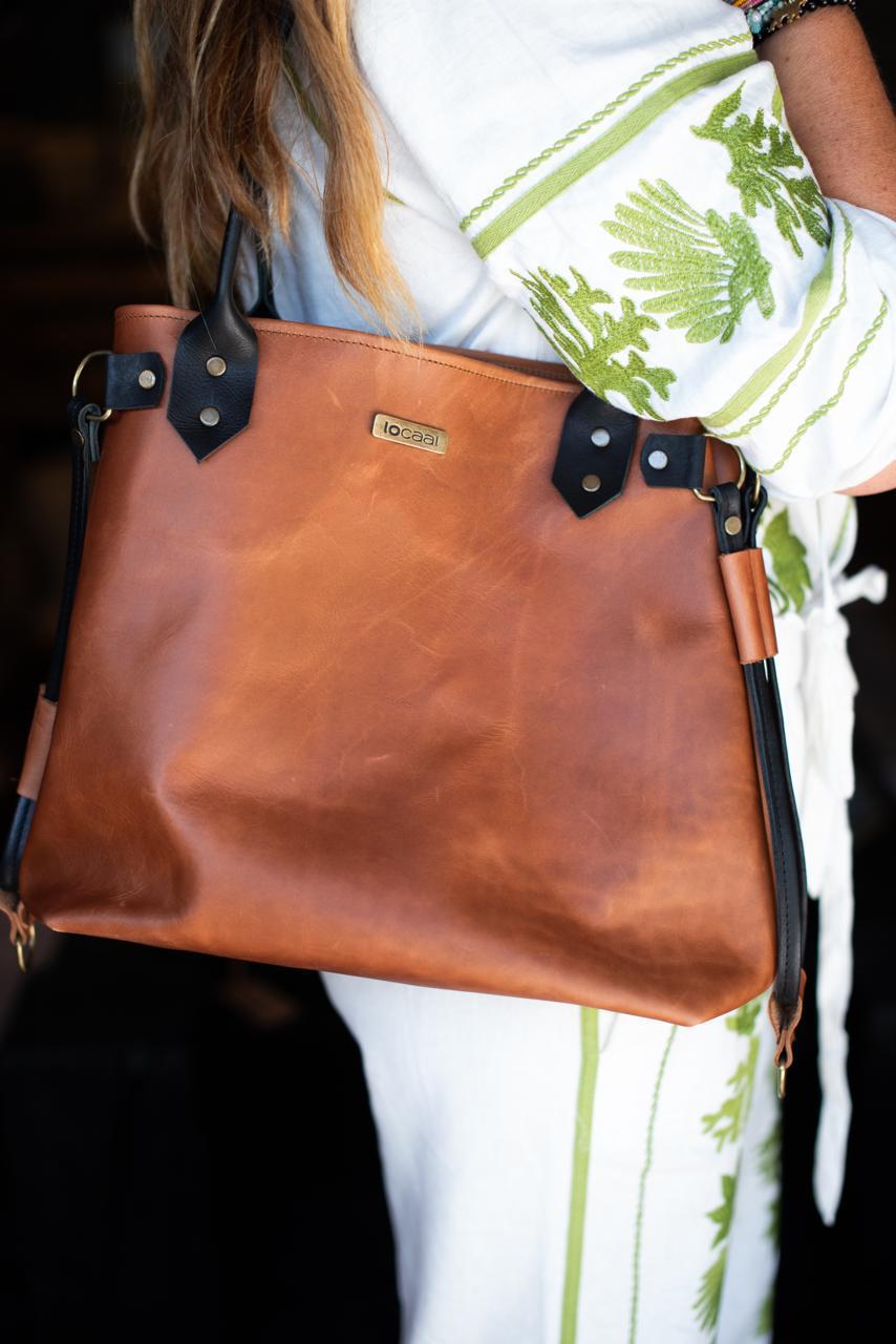 Big 100% full grain Leather Tote bag