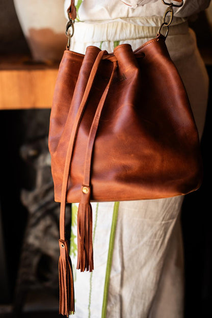 100% Leather Handbag-Tessa