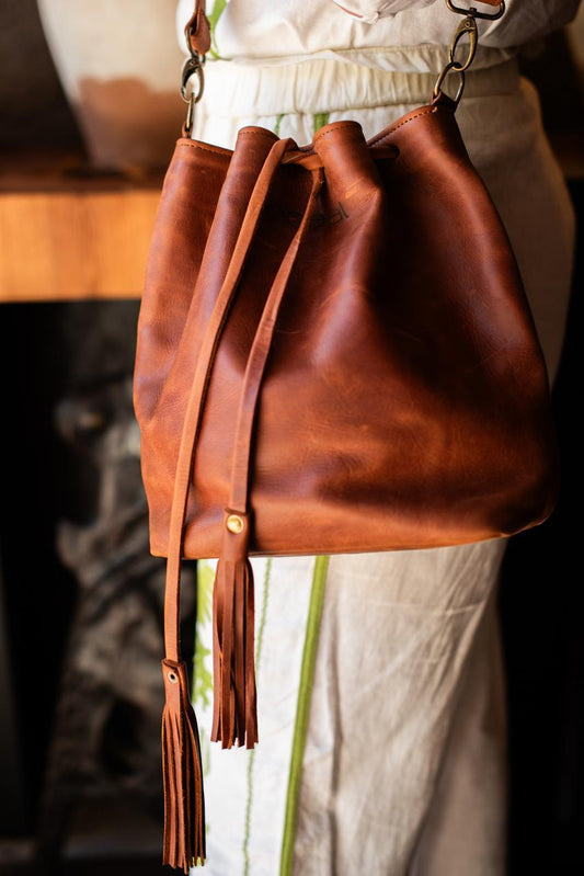 100% Leather Handbag-Tessa