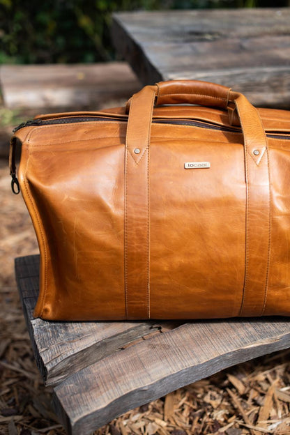 100% Leather Weekender Bag-Jenna