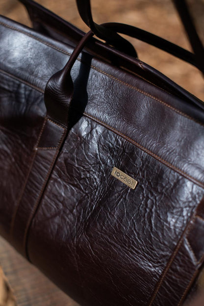 100% Leather Weekender Bag-June