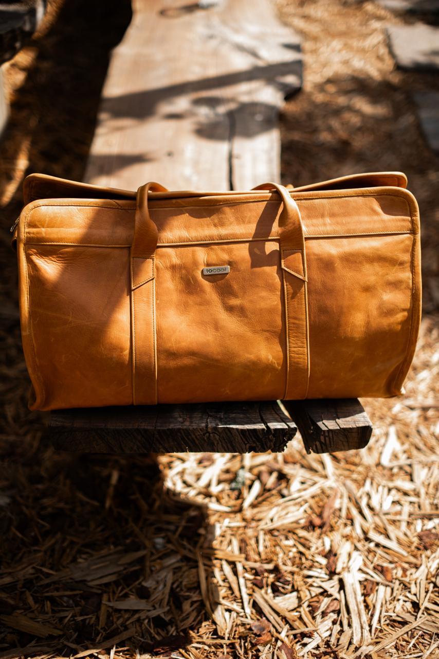 100% Leather Weekender Bag-June