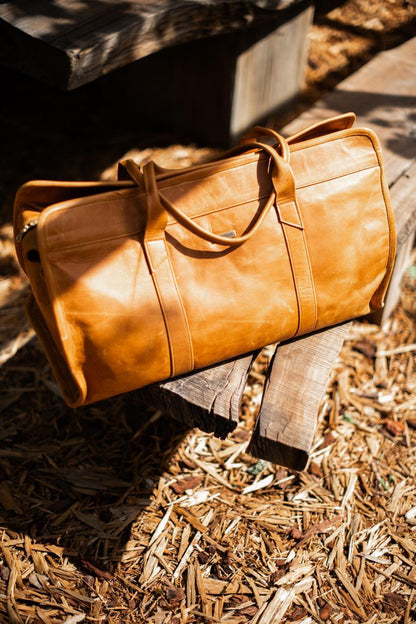 100% Leather Weekender Bag-June