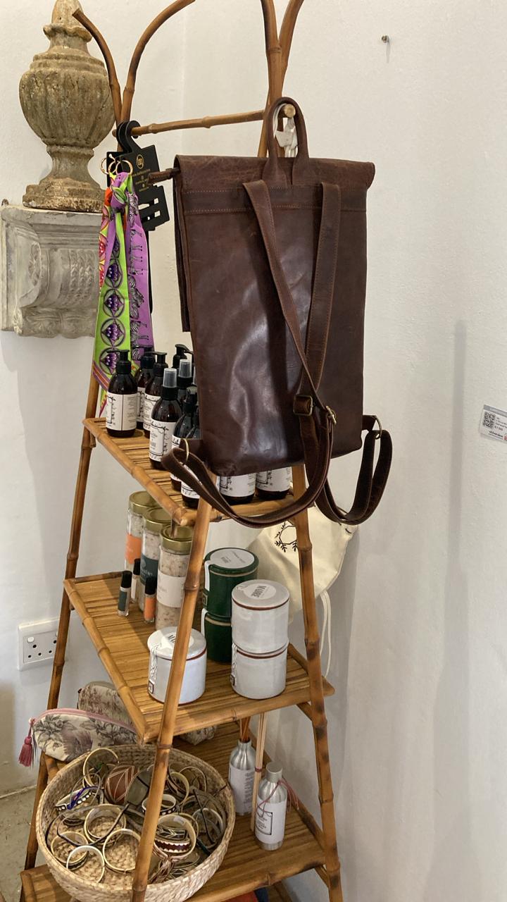 100% Leather Lala Laptop Back pack