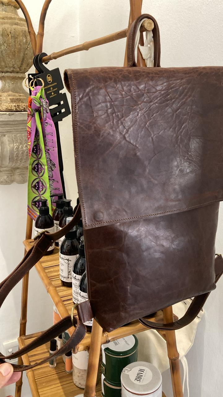 100% Leather Lala Laptop Back pack