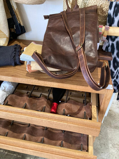 100% Leather Lala Laptop Back pack