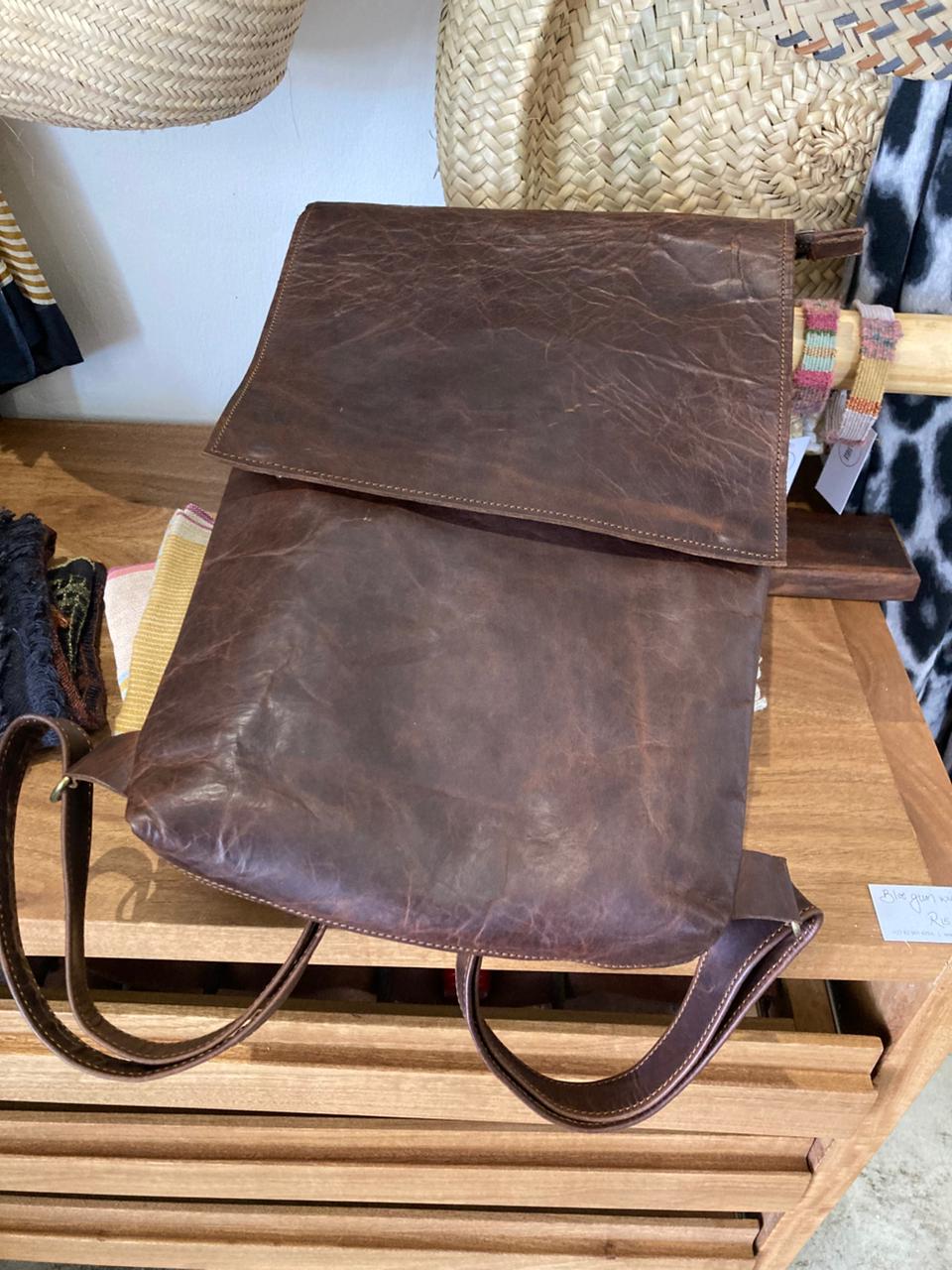 100% Leather Lala Laptop Back pack