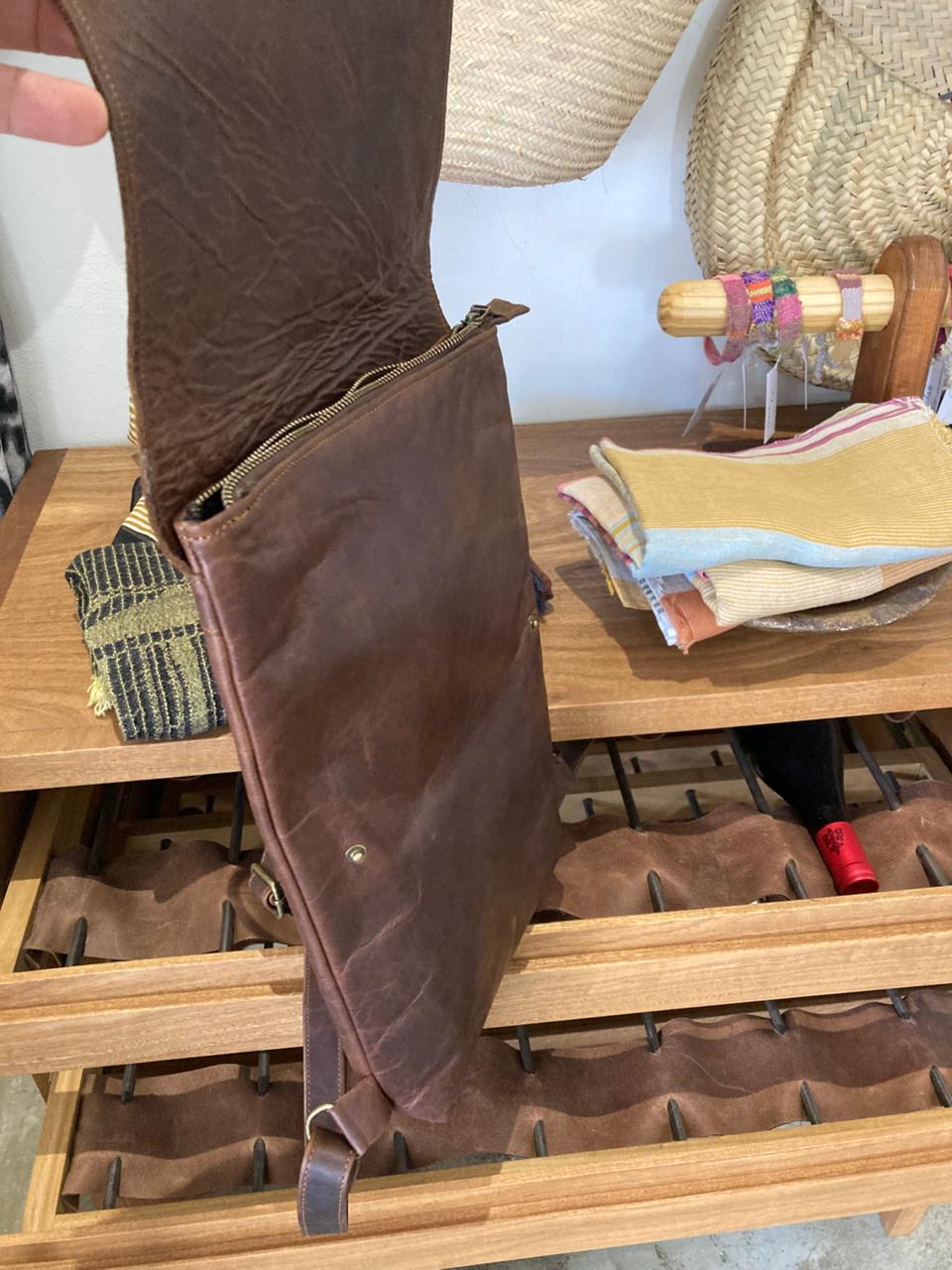 100% Leather Lala Laptop Back pack