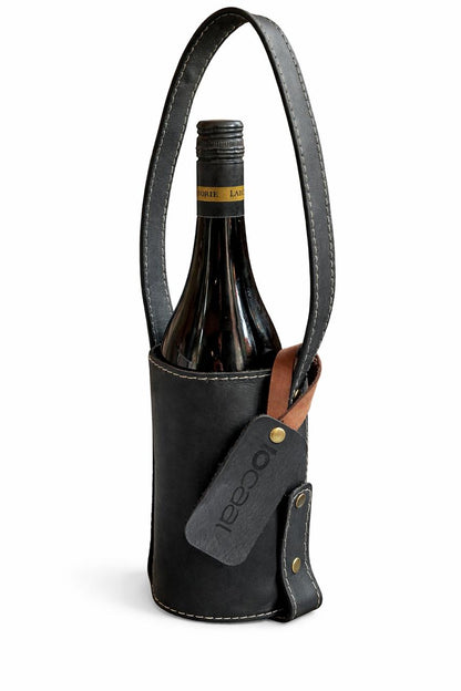 locaal 100% Leather Single Wine Bag carrier